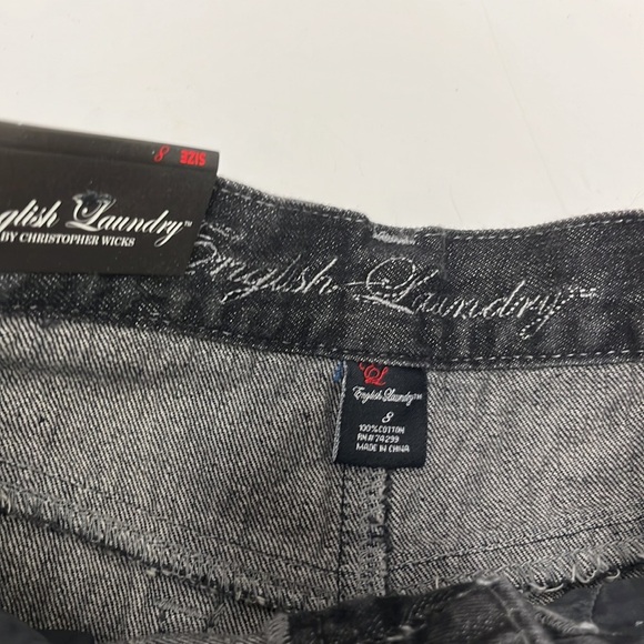 English black denim shorts! NWT! - Picture 4 of 5